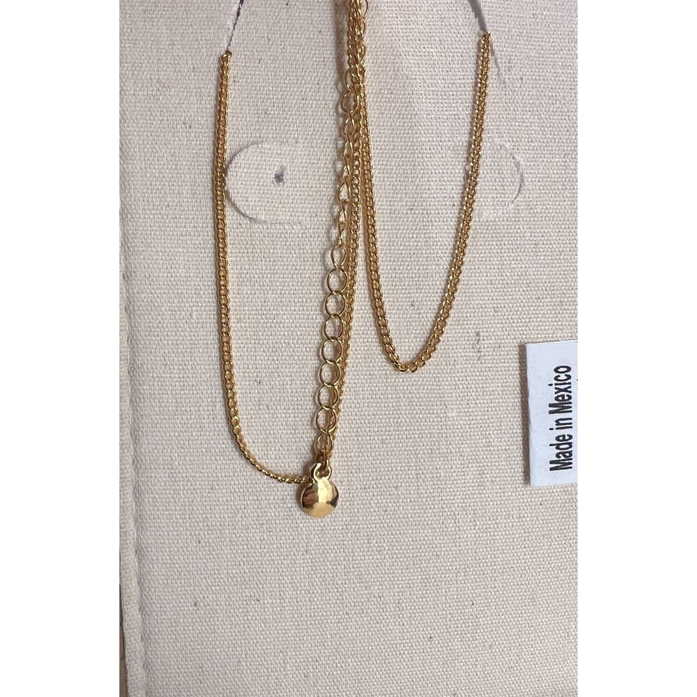 24k Gold Plated Crescent Moon Star Pendant Necklace Celestial Witchy NIB Mayamar - Picture 9 of 11